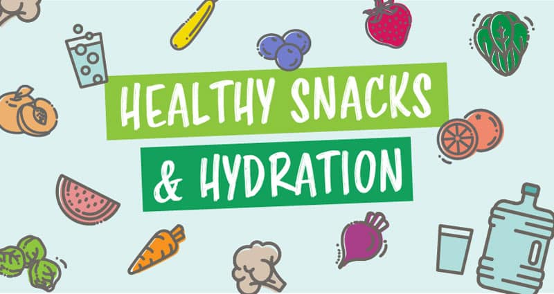 healthy snacks banner art