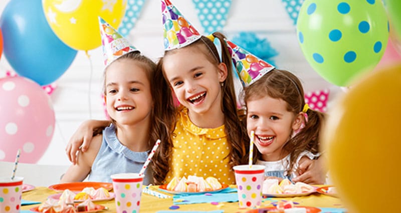 kids happy at birthday party
