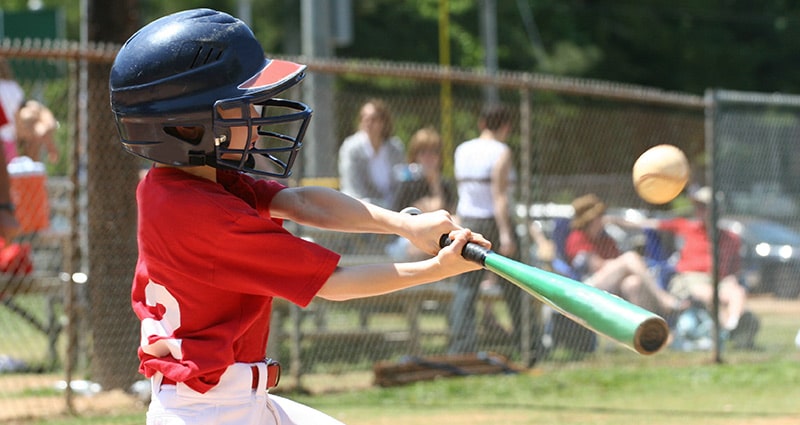 baseball kid swinging bat