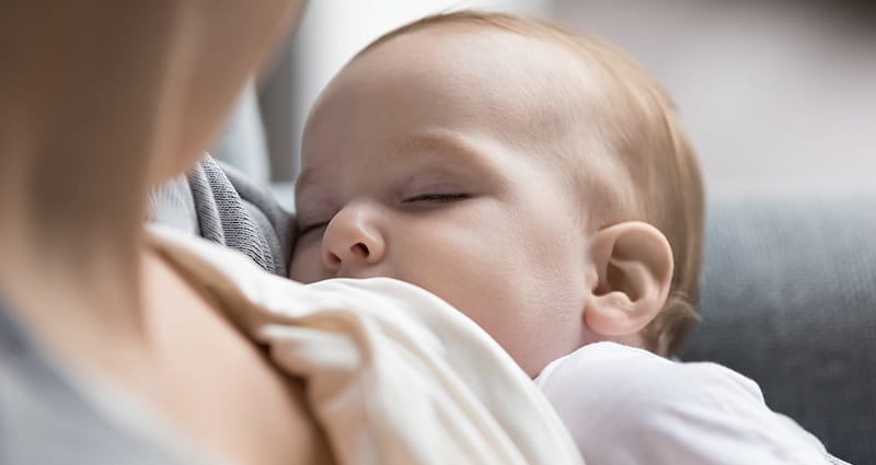 baby breastfeeding