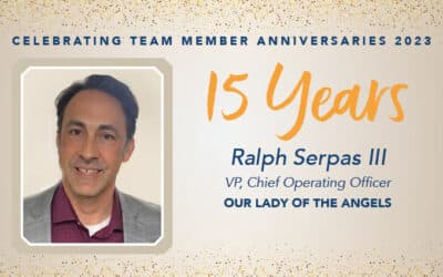 Ralph Serpas Celebrates 15 Years of Service with Our Lady of the Angels