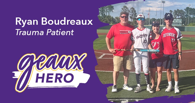 Geaux Hero: After a Work-Related Accident and 37 Surgeries, Ryan Boudreaux is on the Road to Recovery Thanks to Our Lady of the Lake