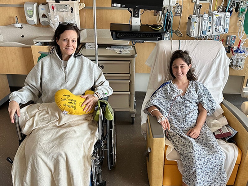 Lori & Lauren in Hospital