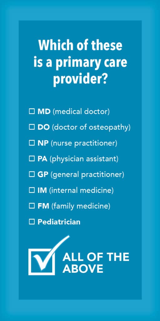 Primary Care Providers